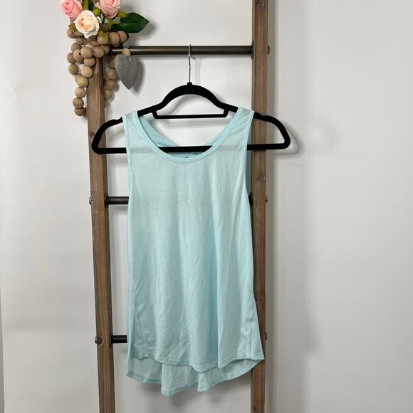 Athleta Sleeveless Razorback Light Green Tank Size Small - Picture 2 of 7